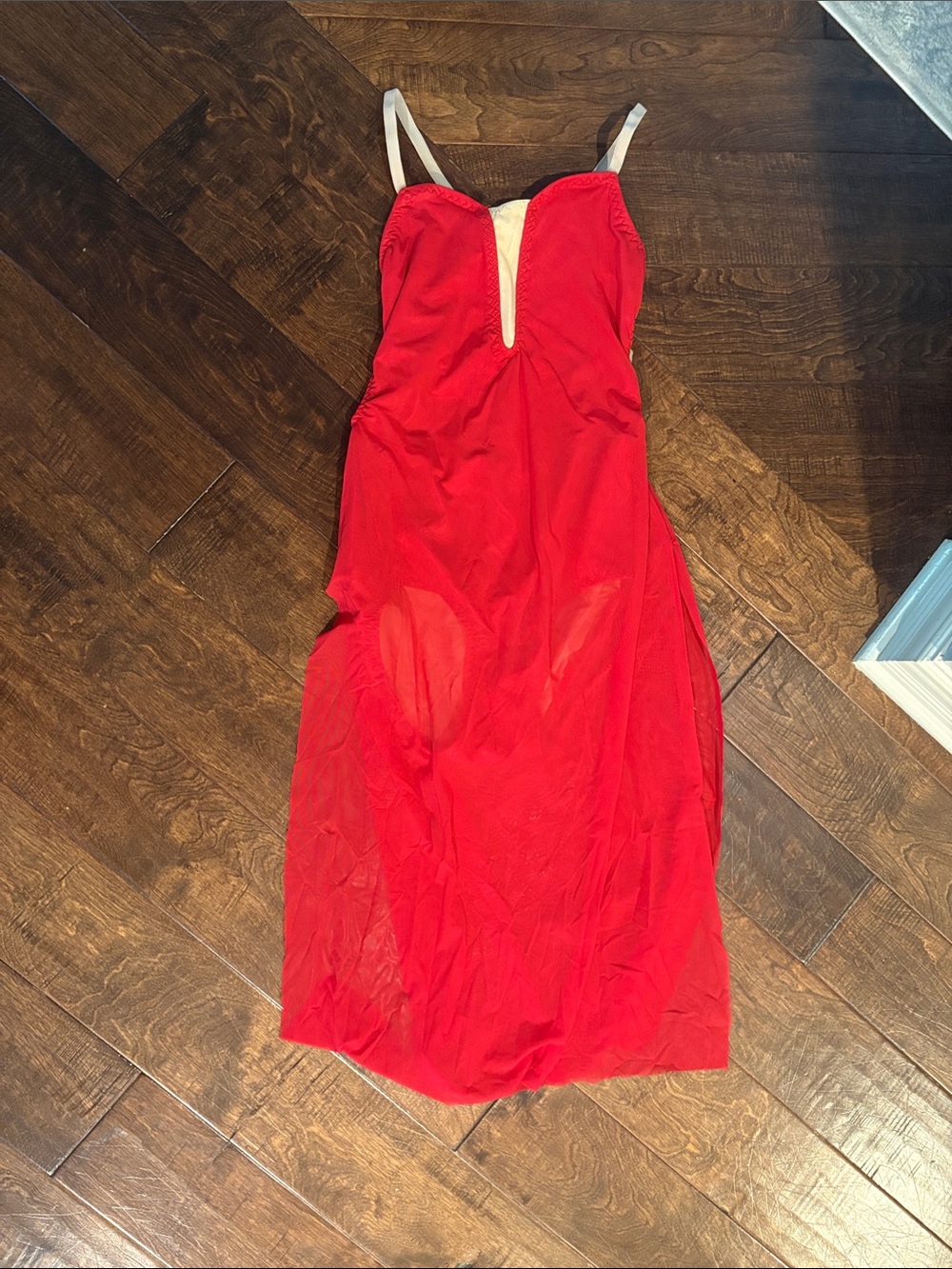 Red custom dance costume